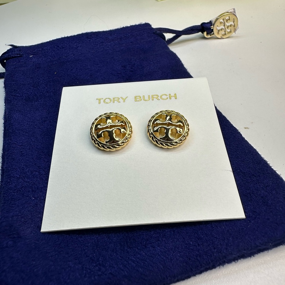 Tory Burch Gold Stud Earrings